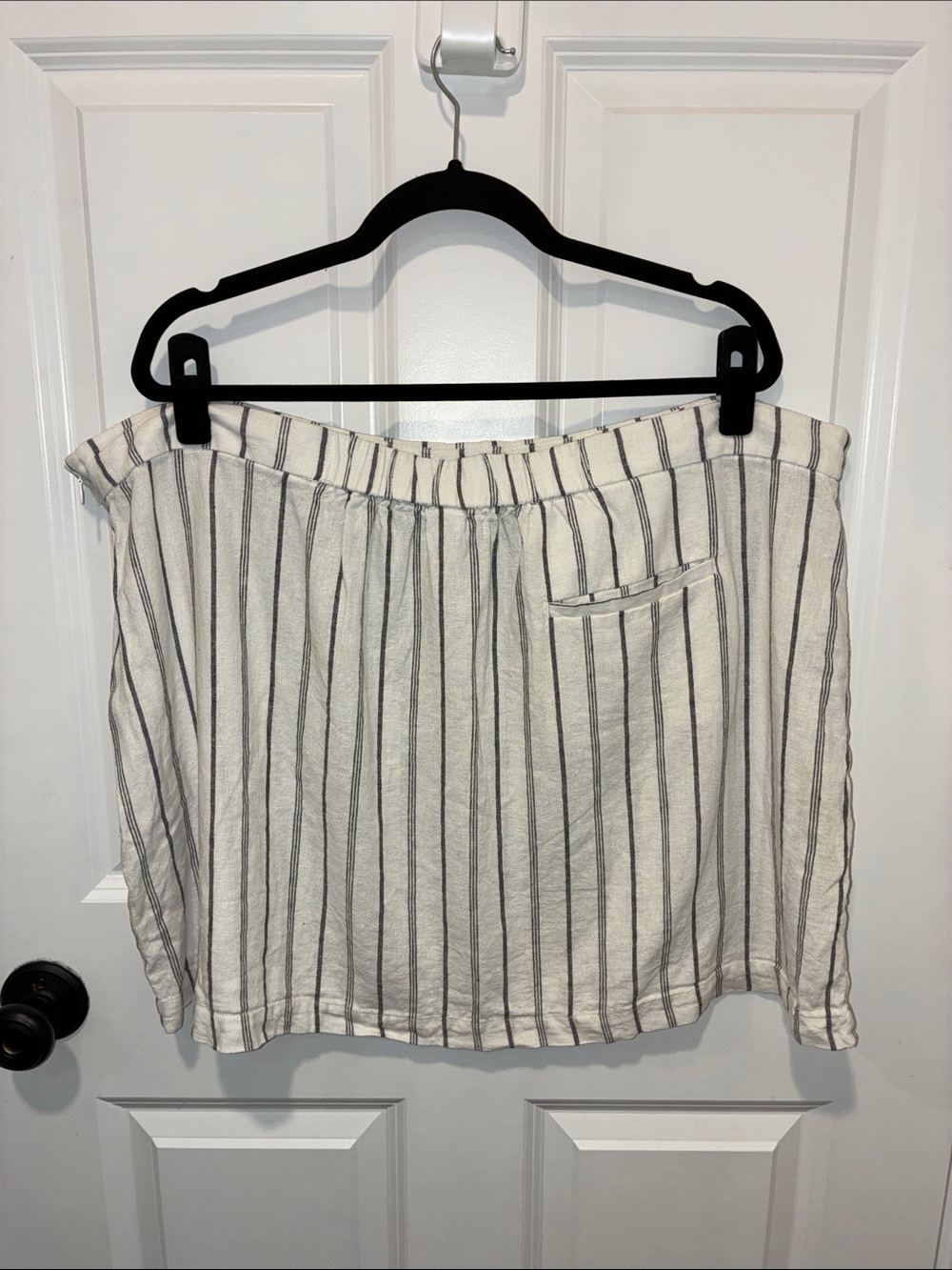 Old Navy Linen Striped Pull-On Casual Summer Skirt Size XXL - Picture 2 of 7